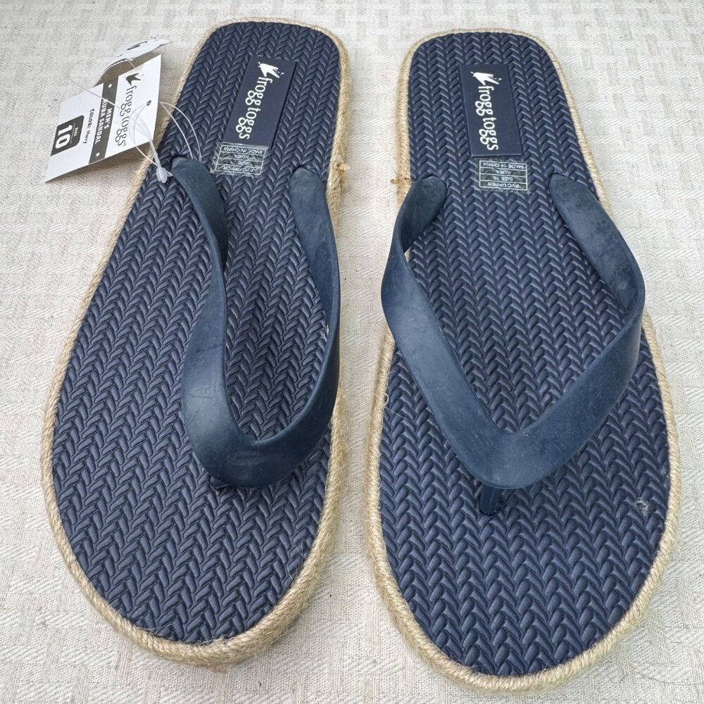 Mens Frogg Toggs Kuba Sandal Navy Size 10 flip-flop